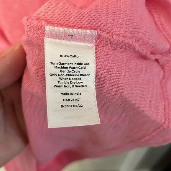 Talbots Pink Short Sleeve Top - Picture 6 of 6